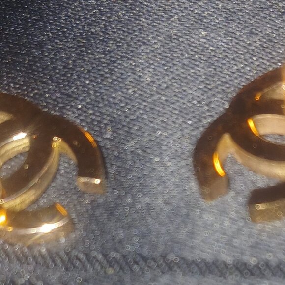 CHANEL  MATCHING NECKLACE AND PAIR  OF EARRINGS  ROSE GOLD 18 KT GP - Picture 4 of 5